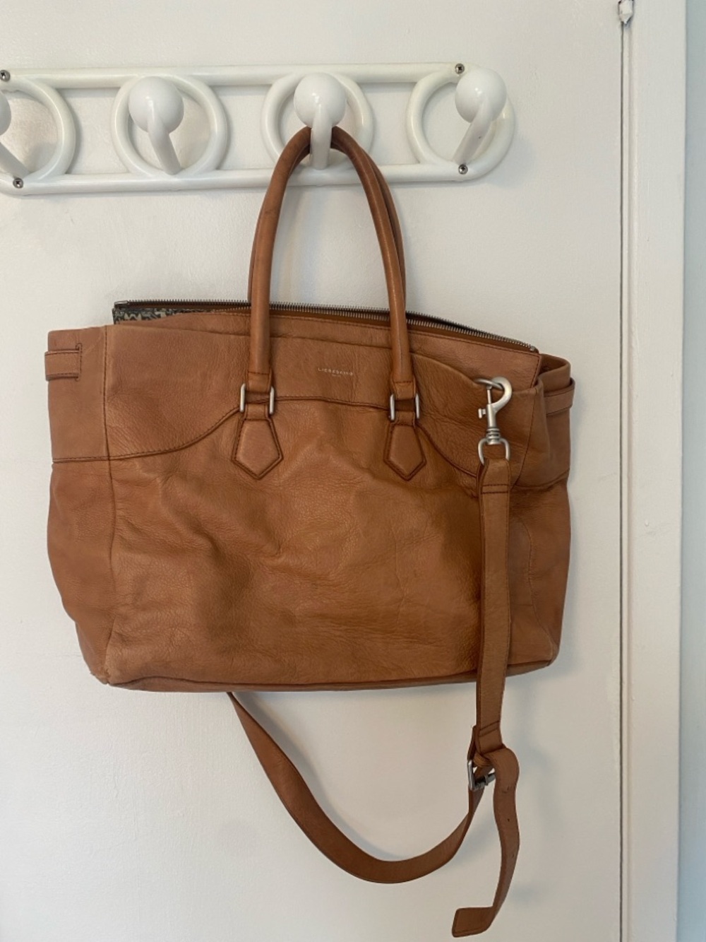 Liebeskind brown leather tote bag
